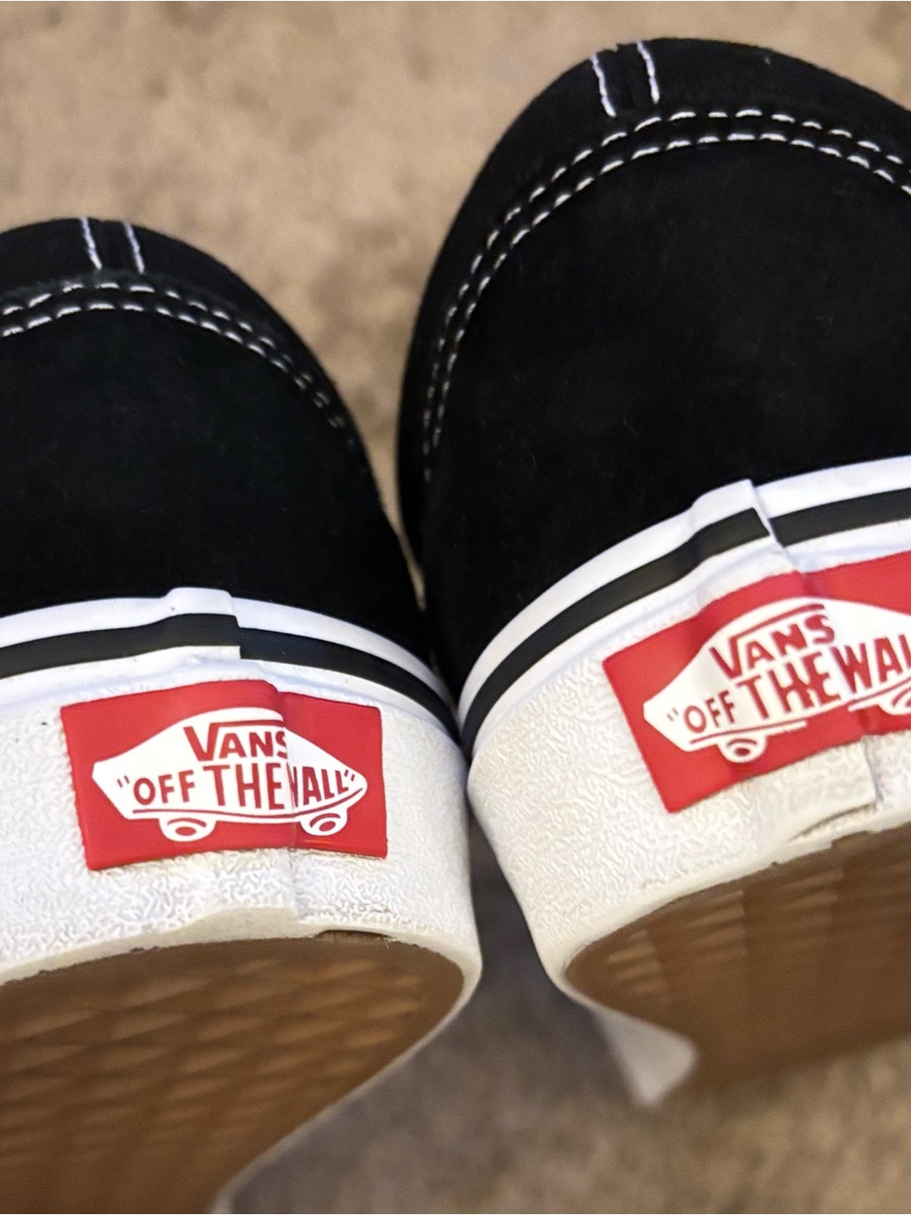 VANS BLACK & WHITE WITH VELCRO, UNISEX, size M8/W9.5 - Picture 7 of 9